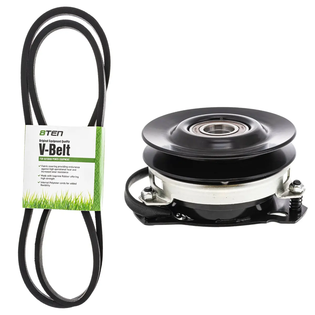 Electric Pto Clutch & Belt Kit For Poulan Pro Husqvarna Wizard Mk1006333 1
