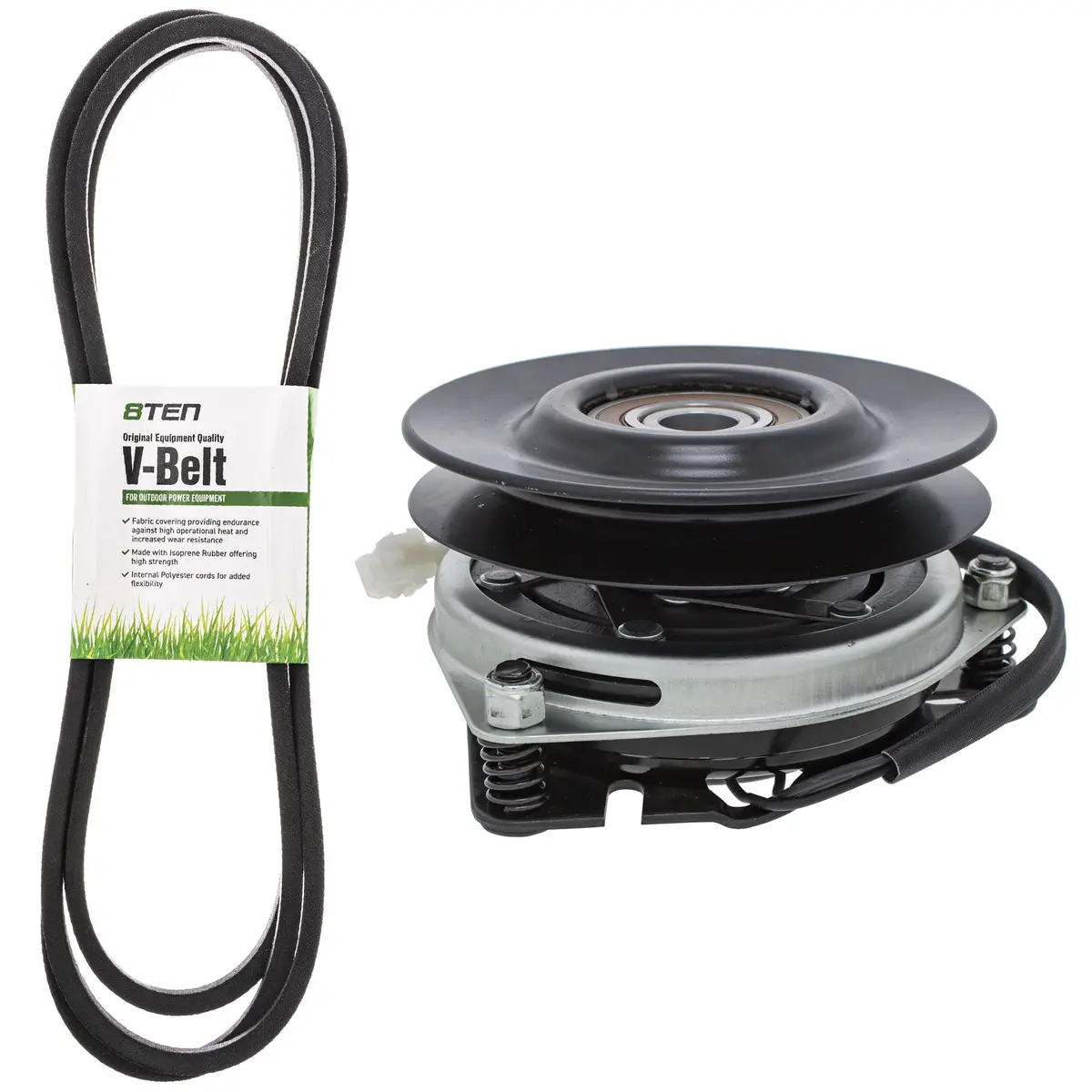 Electric Pto Clutch & Belt Kit For Husqvarna Statesman Poulan Pro Mk1006336 1