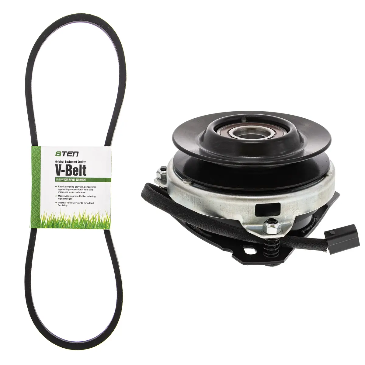 Electric Pto Clutch & Belt Kit For White Outdoor Mtd Turf Power Mk1006341 1