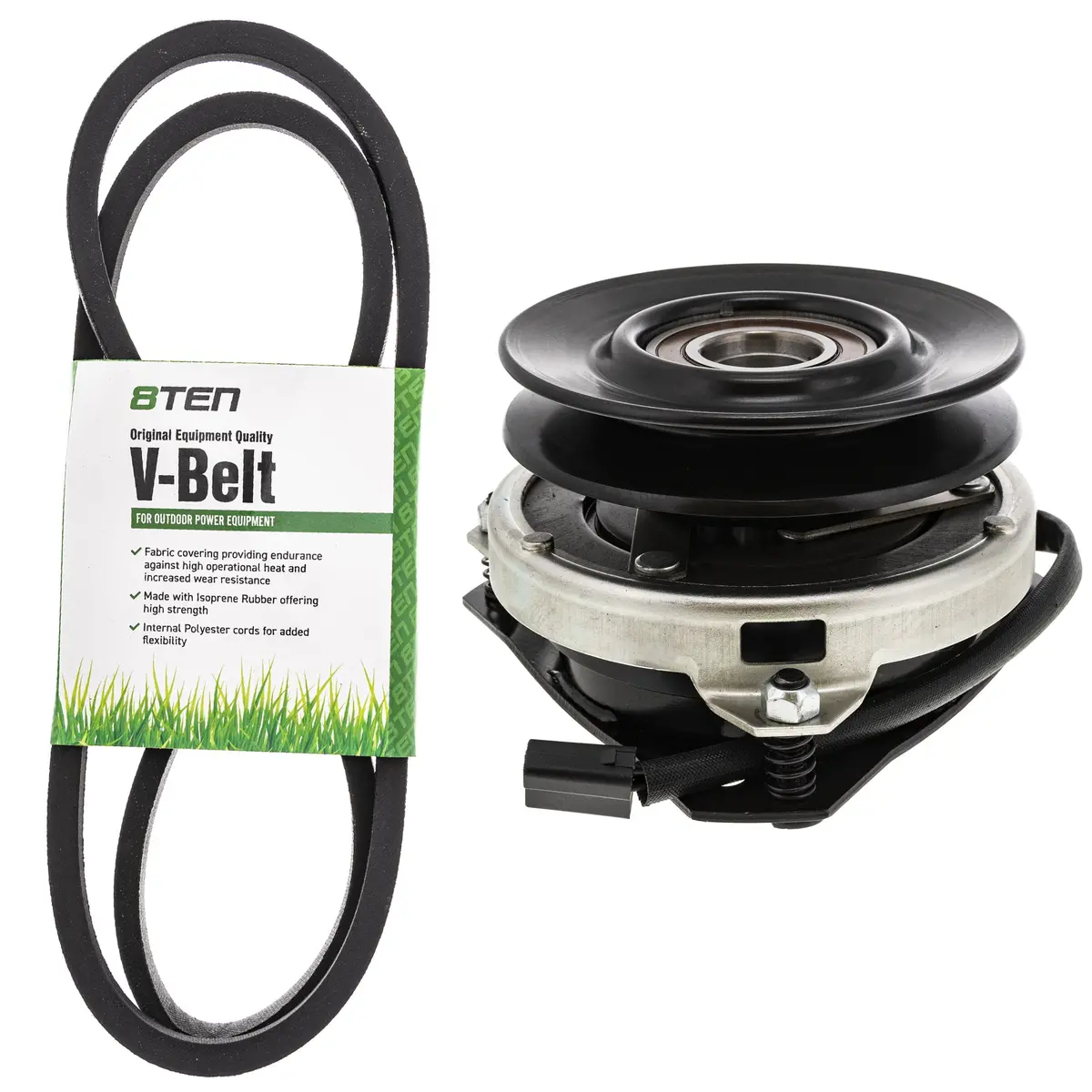 Electric Pto Clutch & Belt Kit For Huskee Yard-Man Yard-Machines Mk1006343 1
