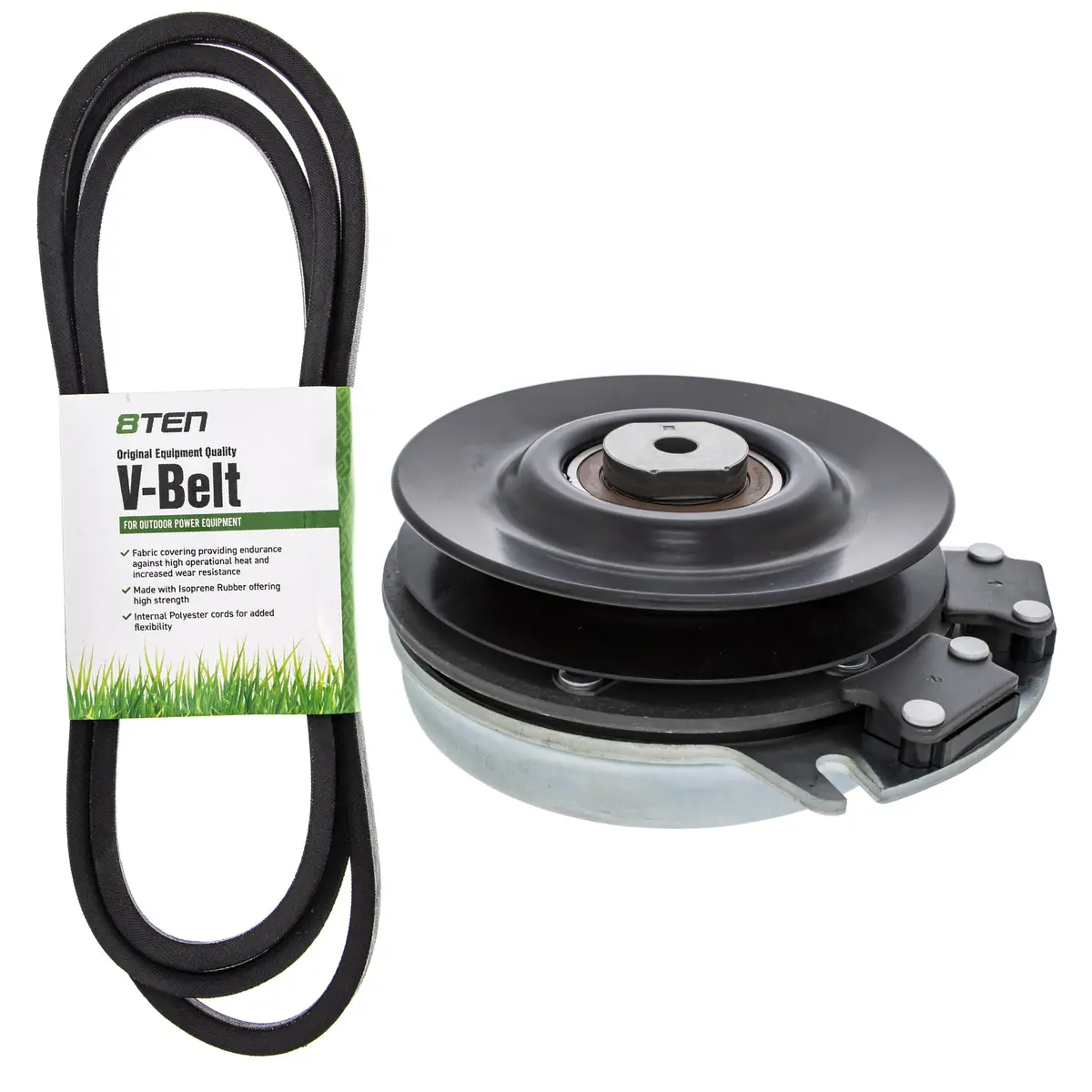 Electric Pto Clutch & Belt Kit For Exmark Mk1006407 1