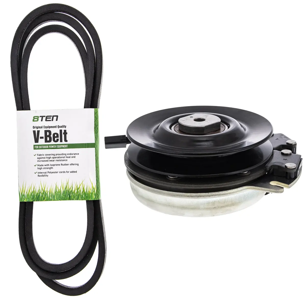 Electric Pto Clutch & Belt Kit For Exmark Mk1006408 1