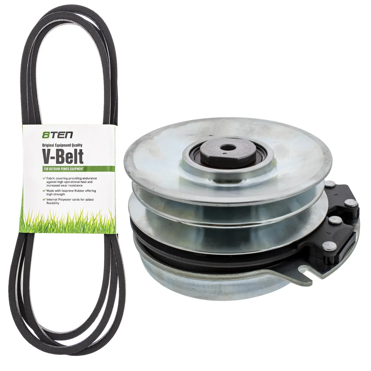 Electric Pto Clutch & Belt Kit For Exmark Mk1006412 1