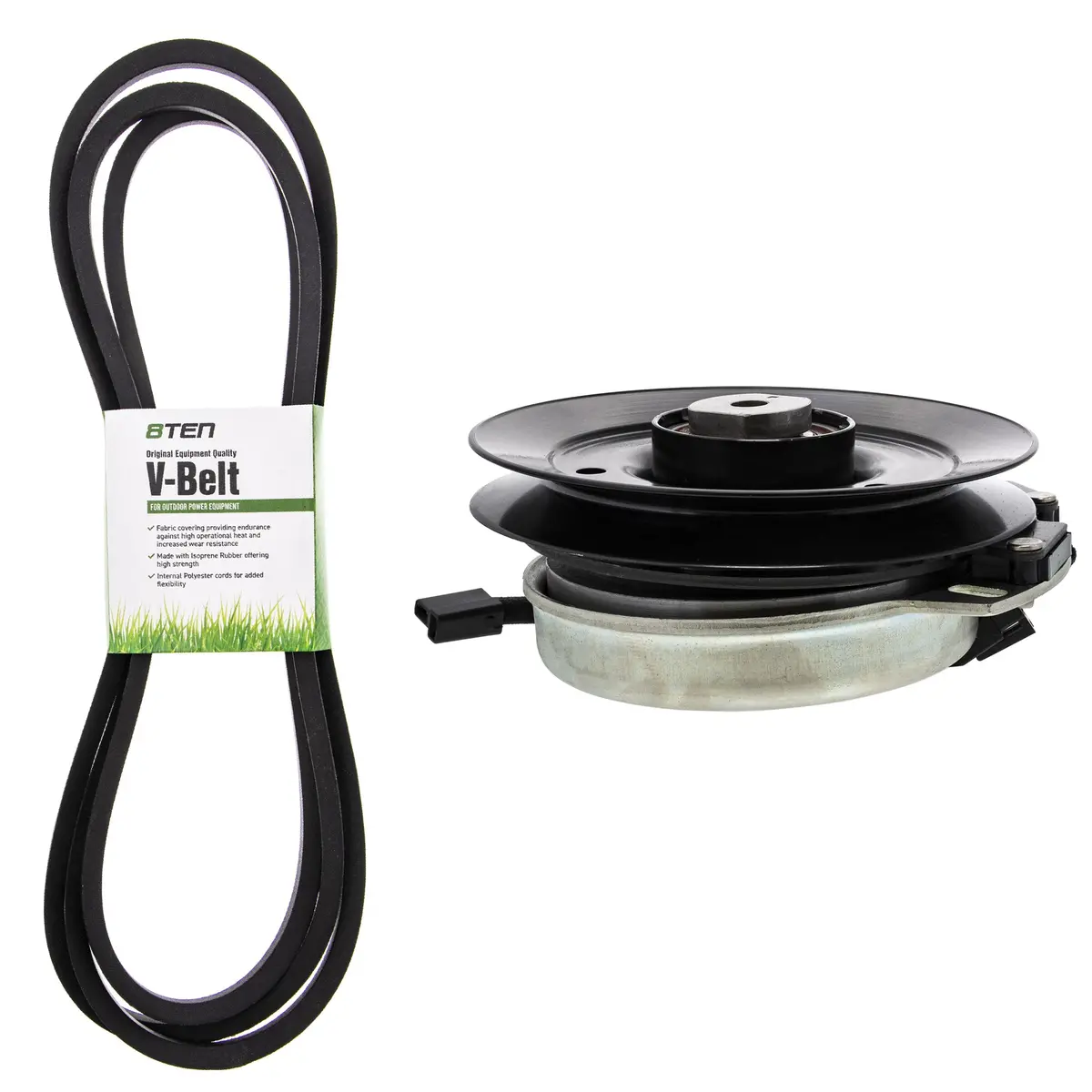 Electric Pto Clutch & Belt Kit For Exmark Mk1006413 1