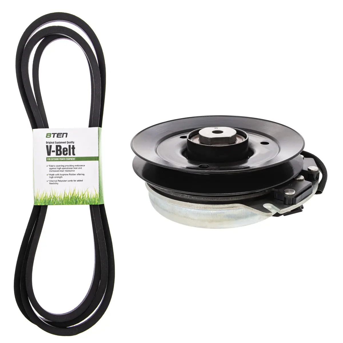 Electric Pto Clutch & Belt Kit For Exmark Mk1006417 1