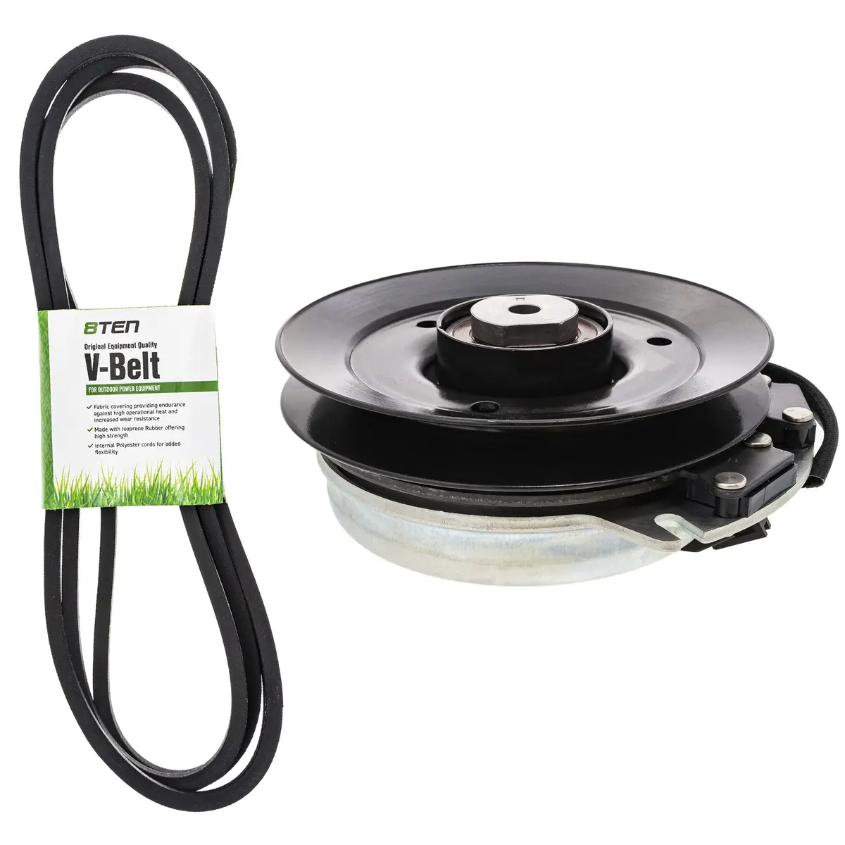Electric Pto Clutch & Belt Kit For Exmark Mk1006418 1