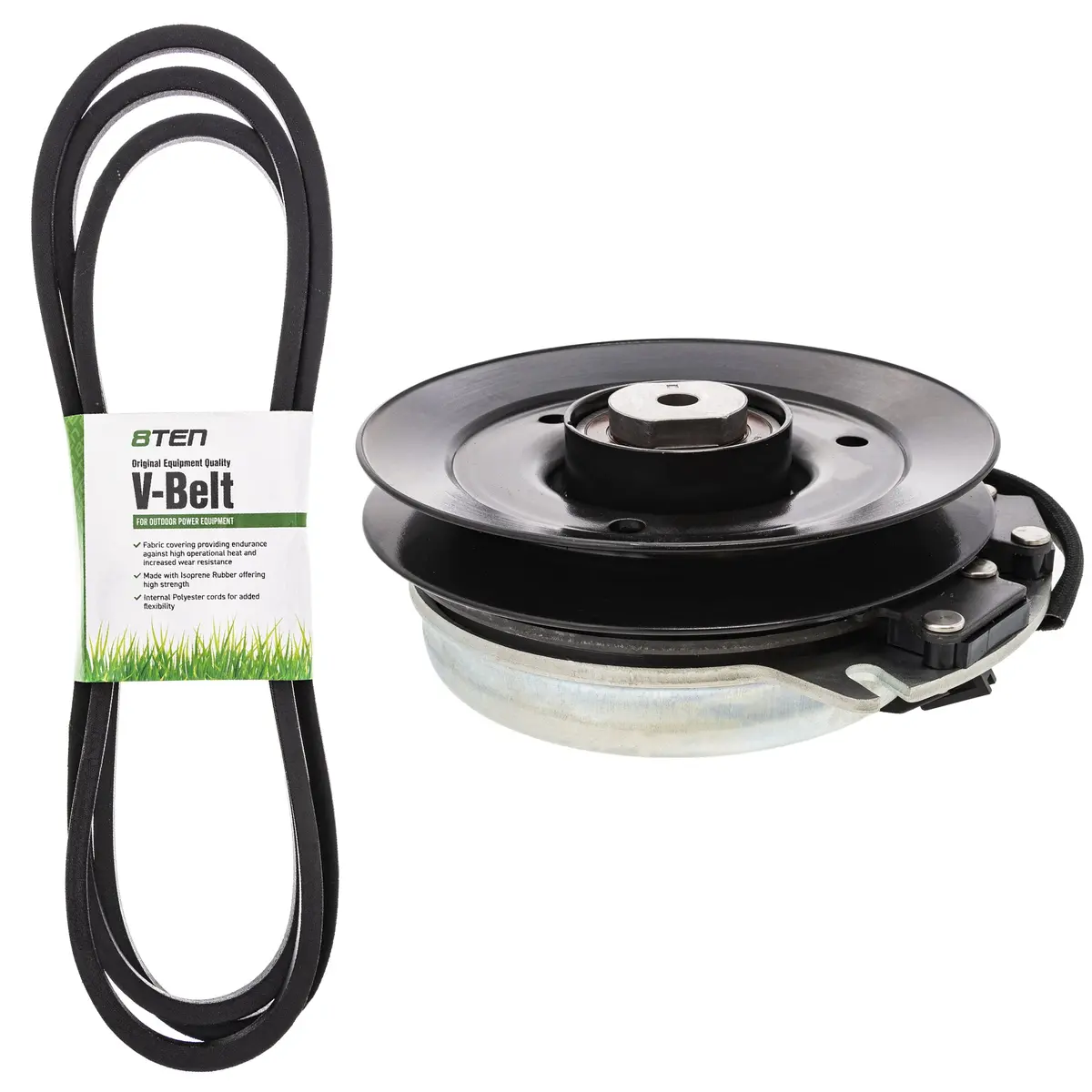 Electric Pto Clutch & Belt Kit For Exmark Mk1006419 1