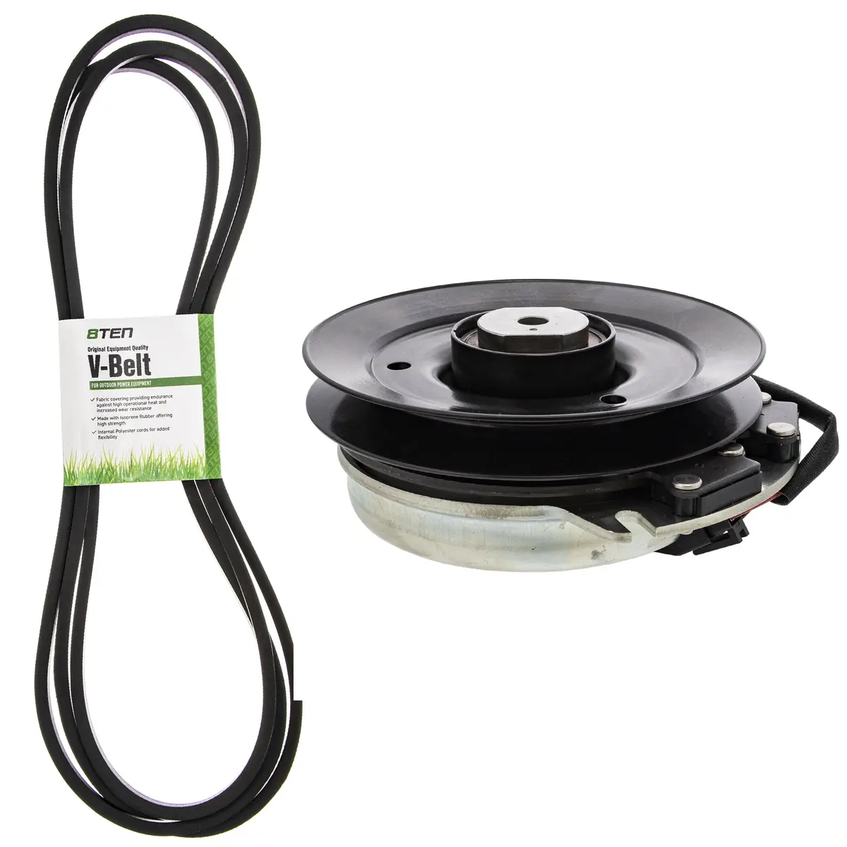 Electric Pto Clutch & Belt Kit For Exmark Mk1006421 1
