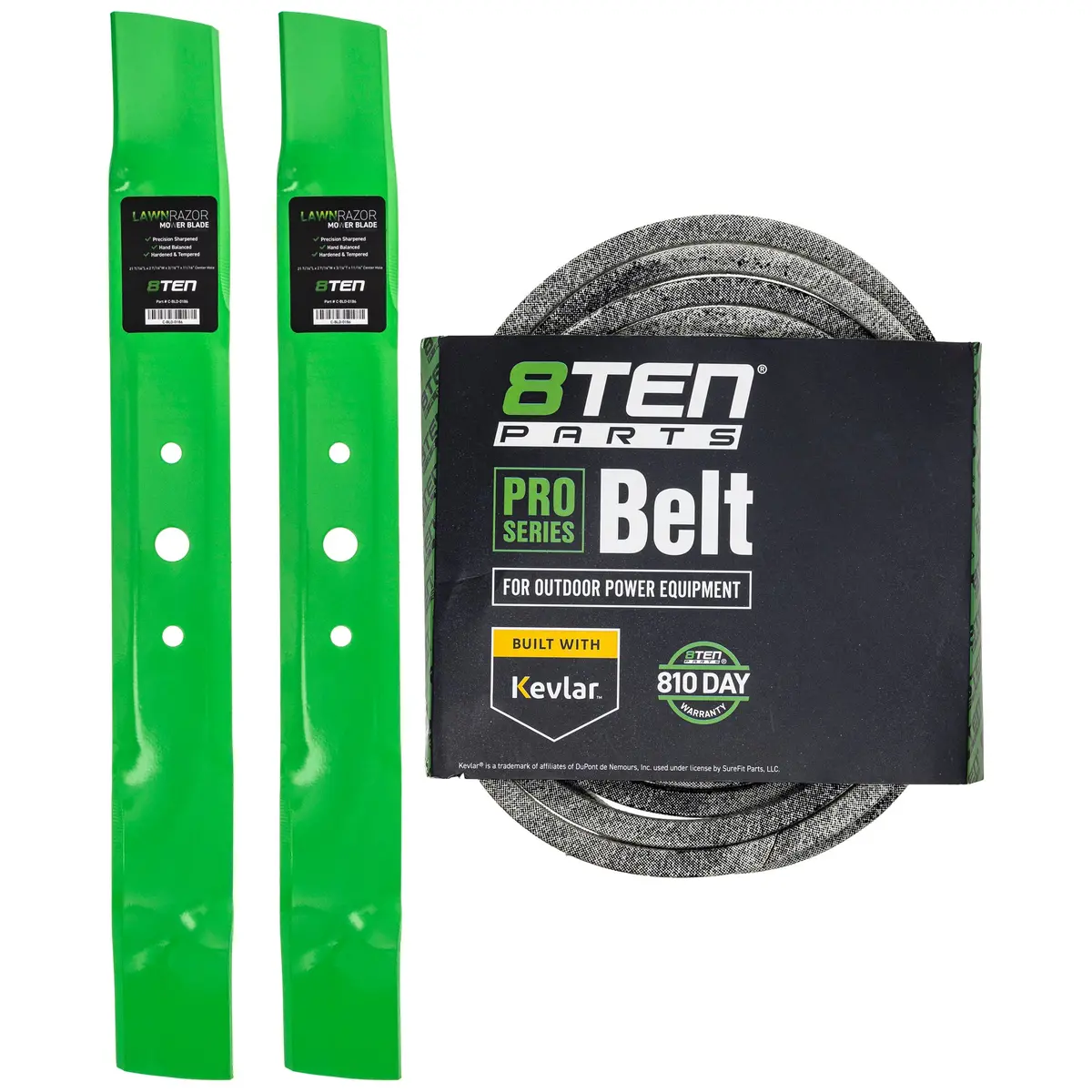 Mower Blades & Deck Belt Kit For John Deere Sabre Scotts Mk1007770 1