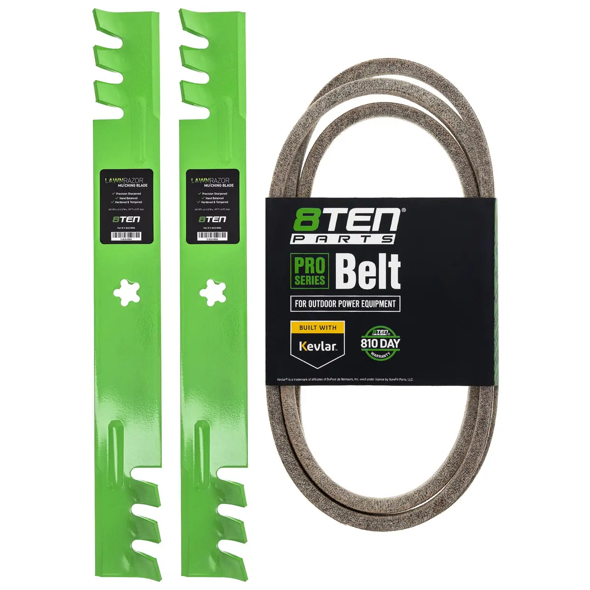 Mower Blades & Deck Belt Kit For Husqvarna Jonsered Mk1007776 1