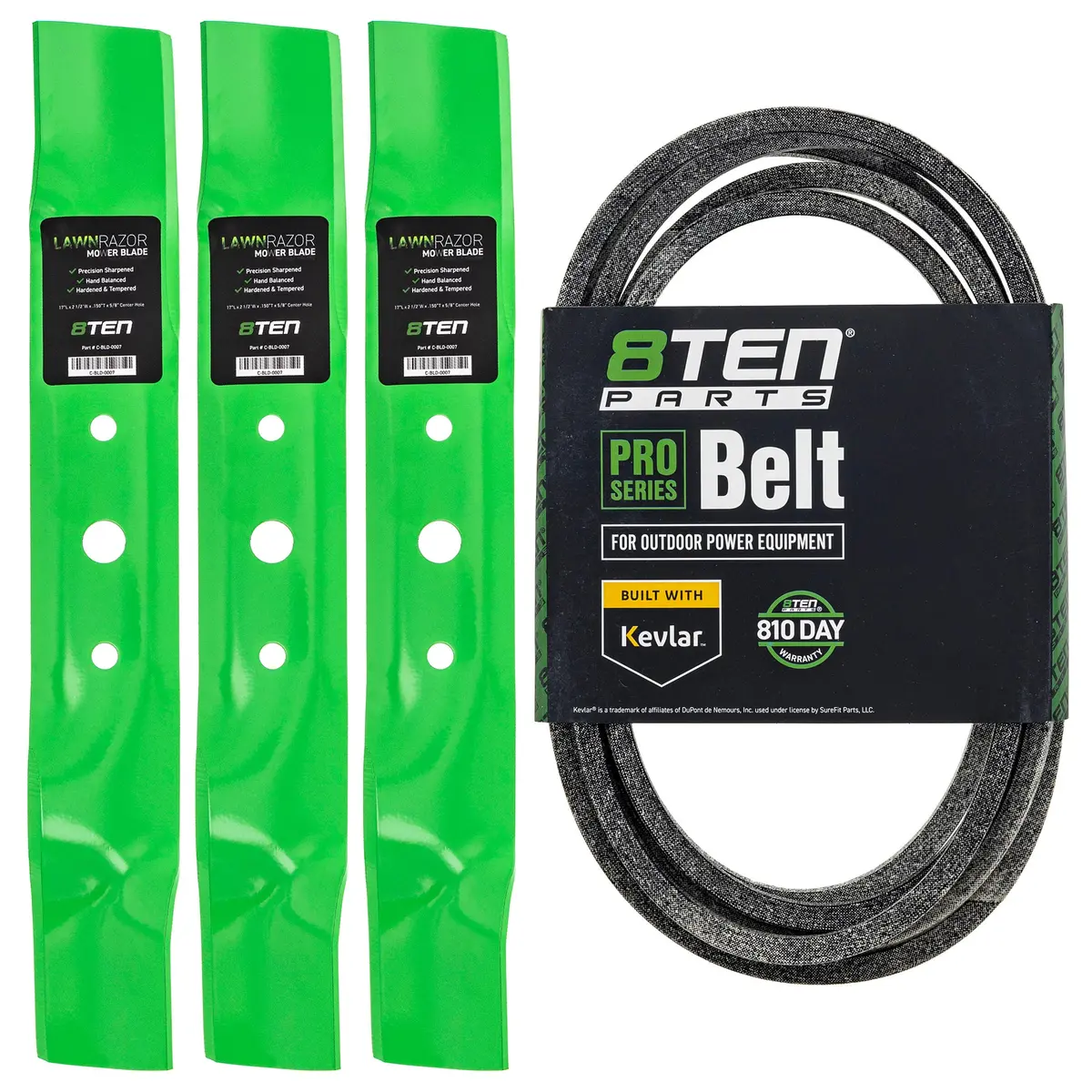 Mower Blades & Deck Belt Kit For Scotts Sabre John Deere Mk1007777 1