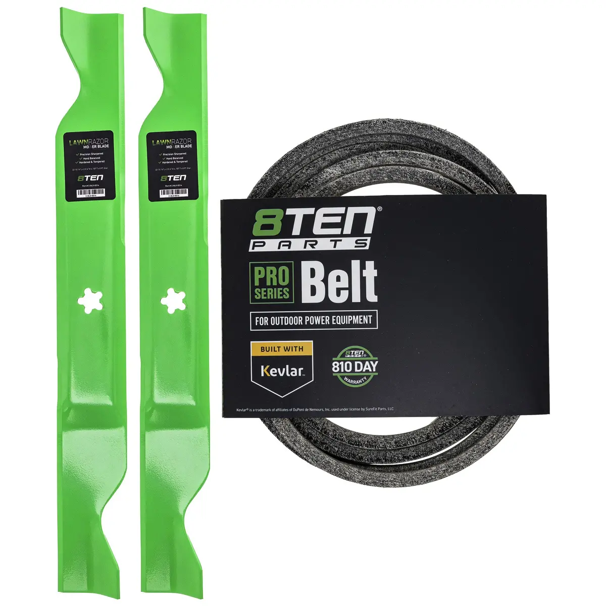Mower Blades & Deck Belt Kit For Husqvarna Poulan Pro Jonsered Mk1007779 1