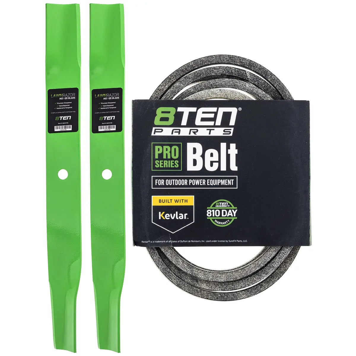 Mower Blades & Deck Belt Kit For Toro Exmark Mk1007788 1