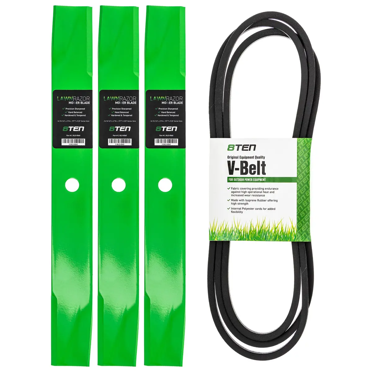 Mower Blades & Deck Belt Kit For Gravely Ariens Everride Mk1007806 1