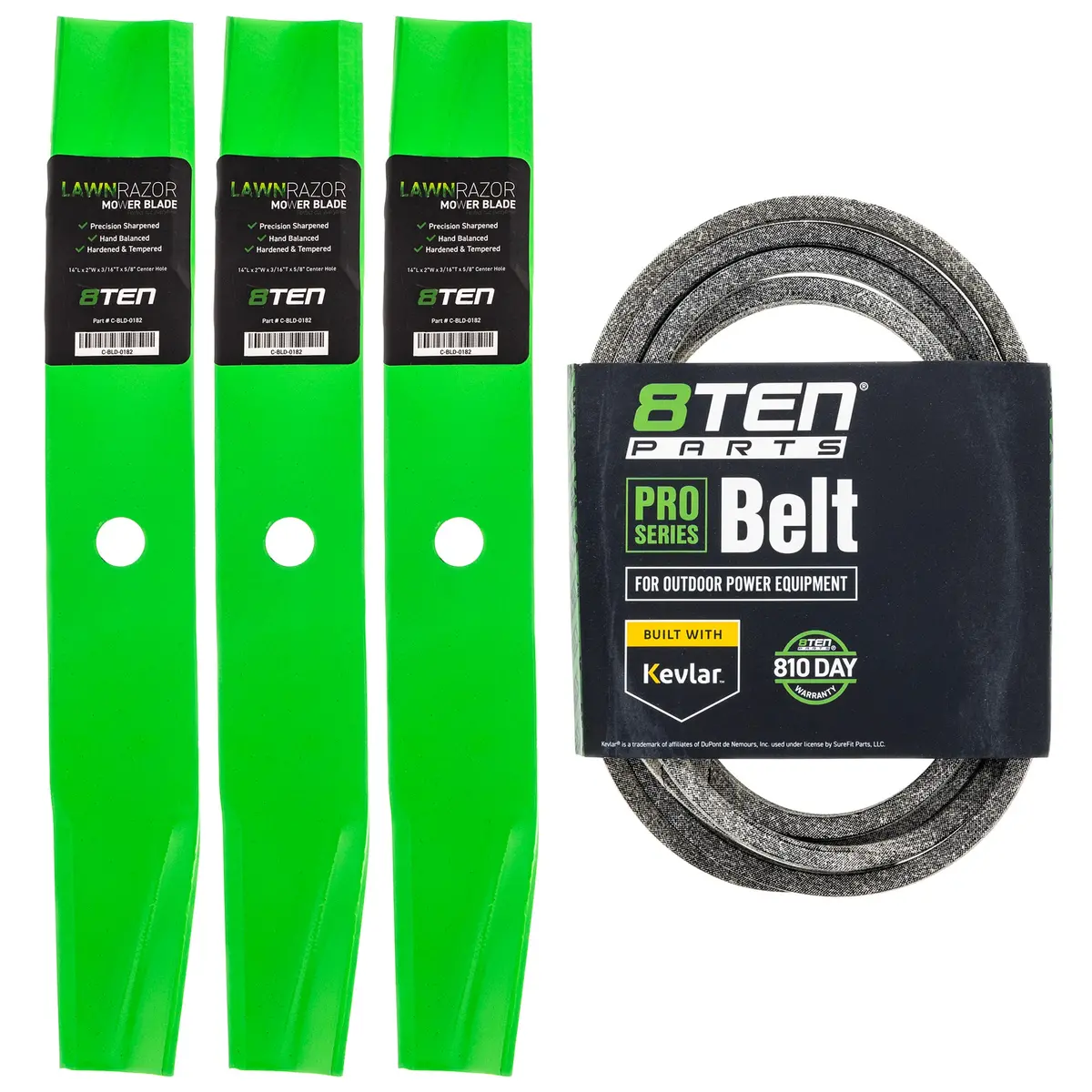Mower Blades & Deck Belt Kit For Ariens Gravely Mk1007810 1