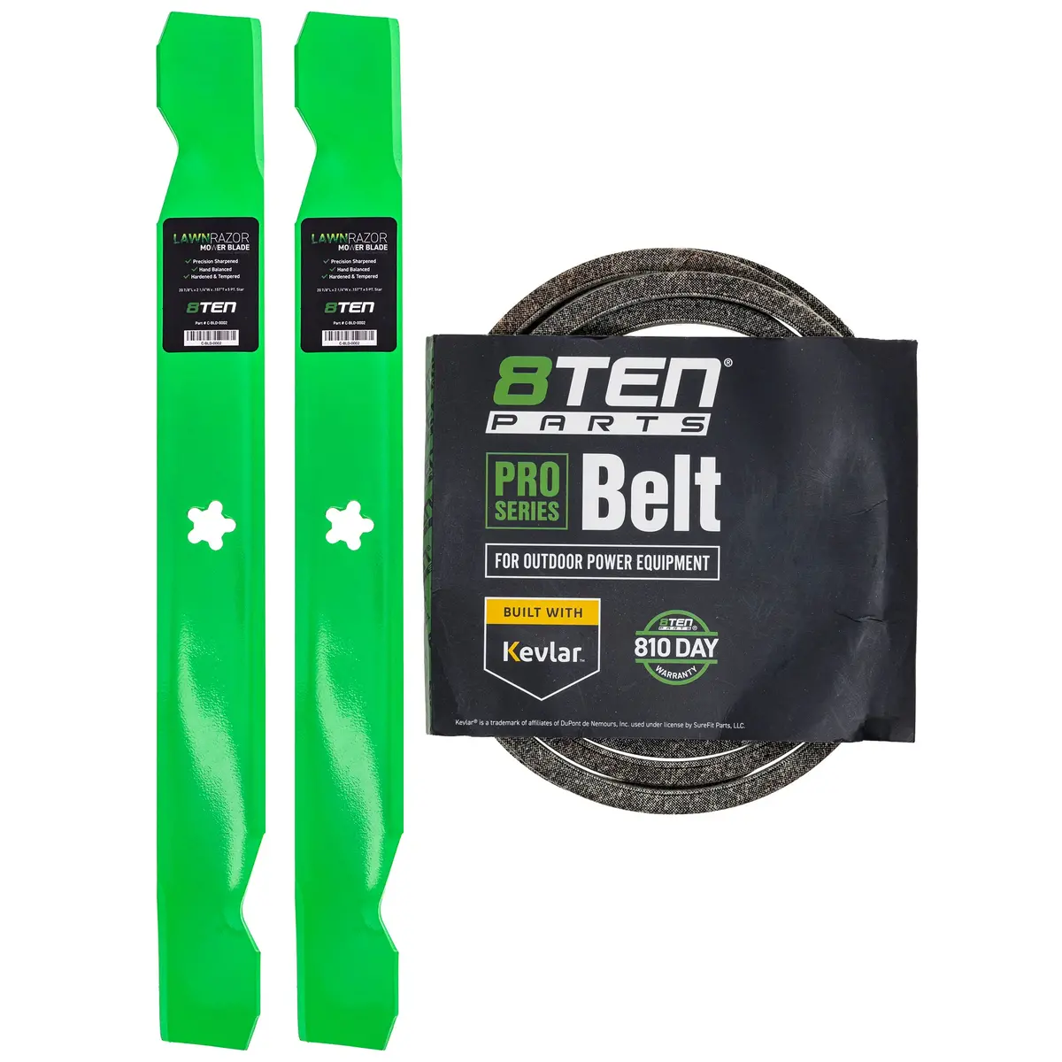 Mower Blades & Deck Belt Kit For Husqvarna Poulan Pro Jonsered Mk1007813 1
