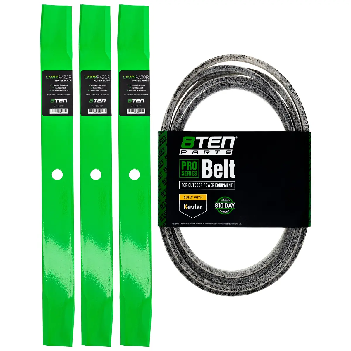 Mower Blades & Deck Belt Kit For Gravely Mk1007818 1