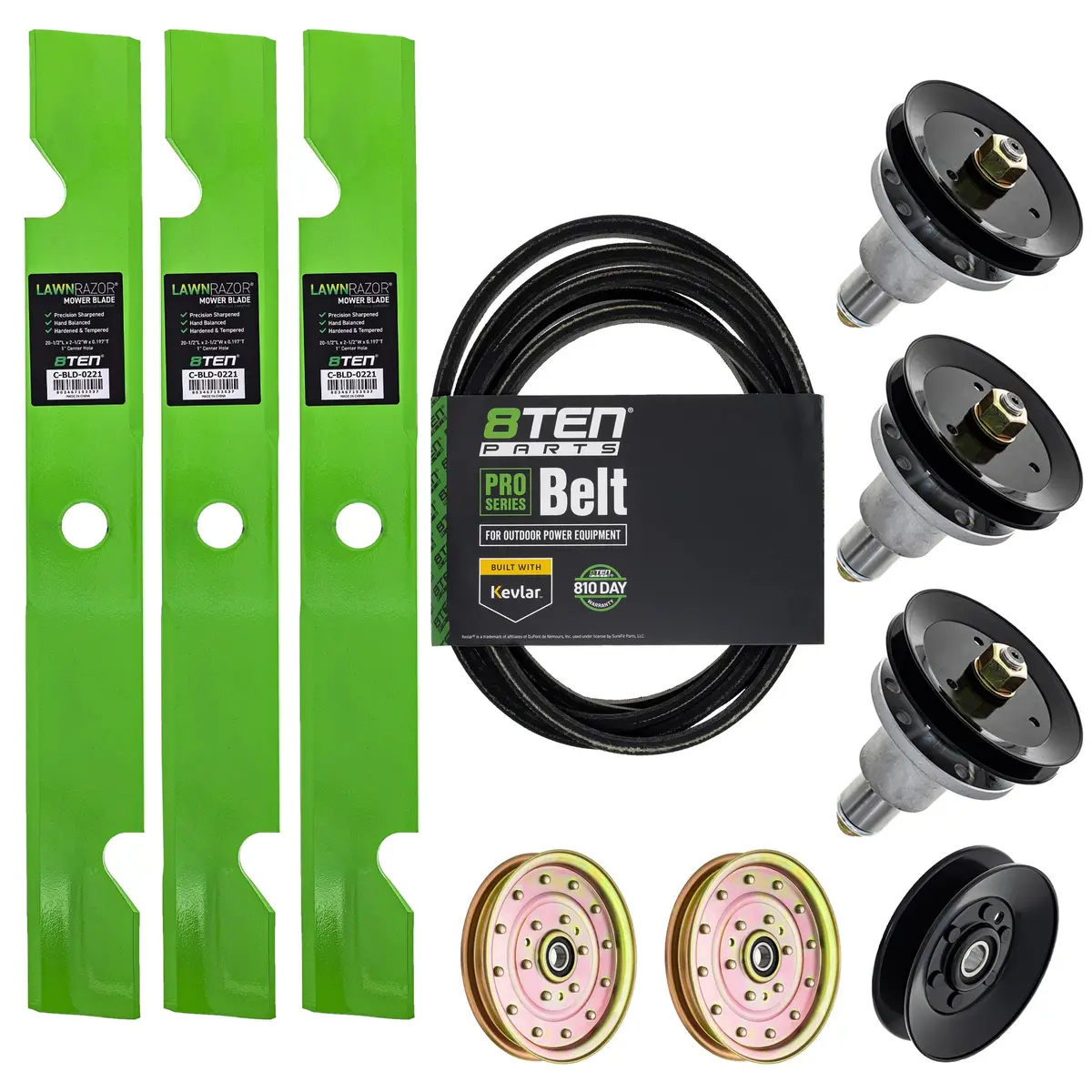 Blade Spindle Belt Idler Deck Kit For Exmark Mk1009606 1