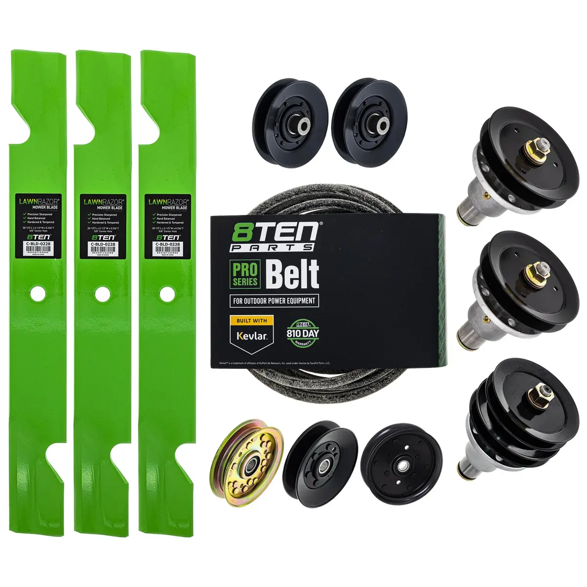 Mower Deck Rebuild Kit For Exmark Turf Ranger 103-8075 103-2530 1-613098 60-Inch 1