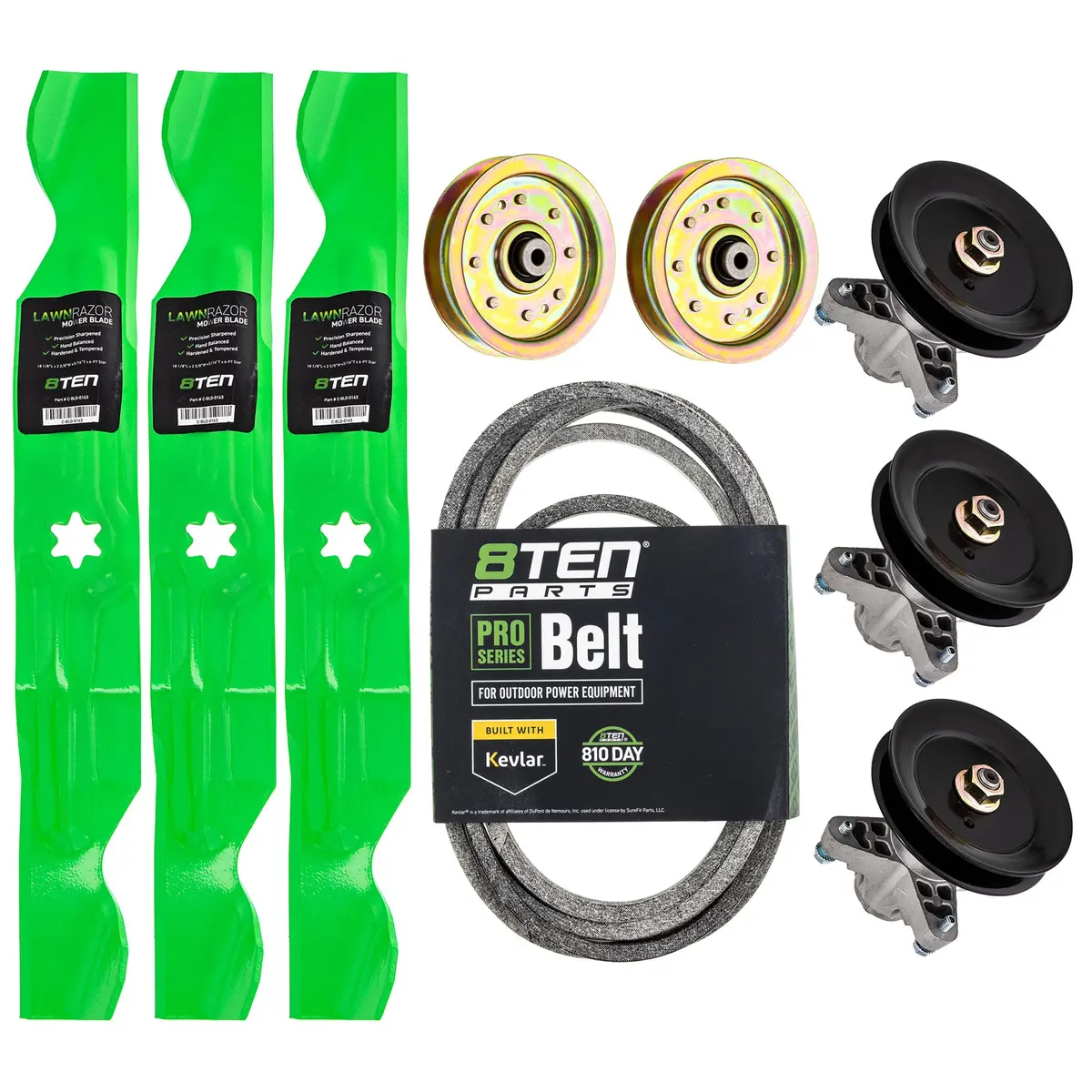 Blade Spindle Belt Idler Deck Kit For Cub Cadet Columbia White Outdoor Mk1009617 1