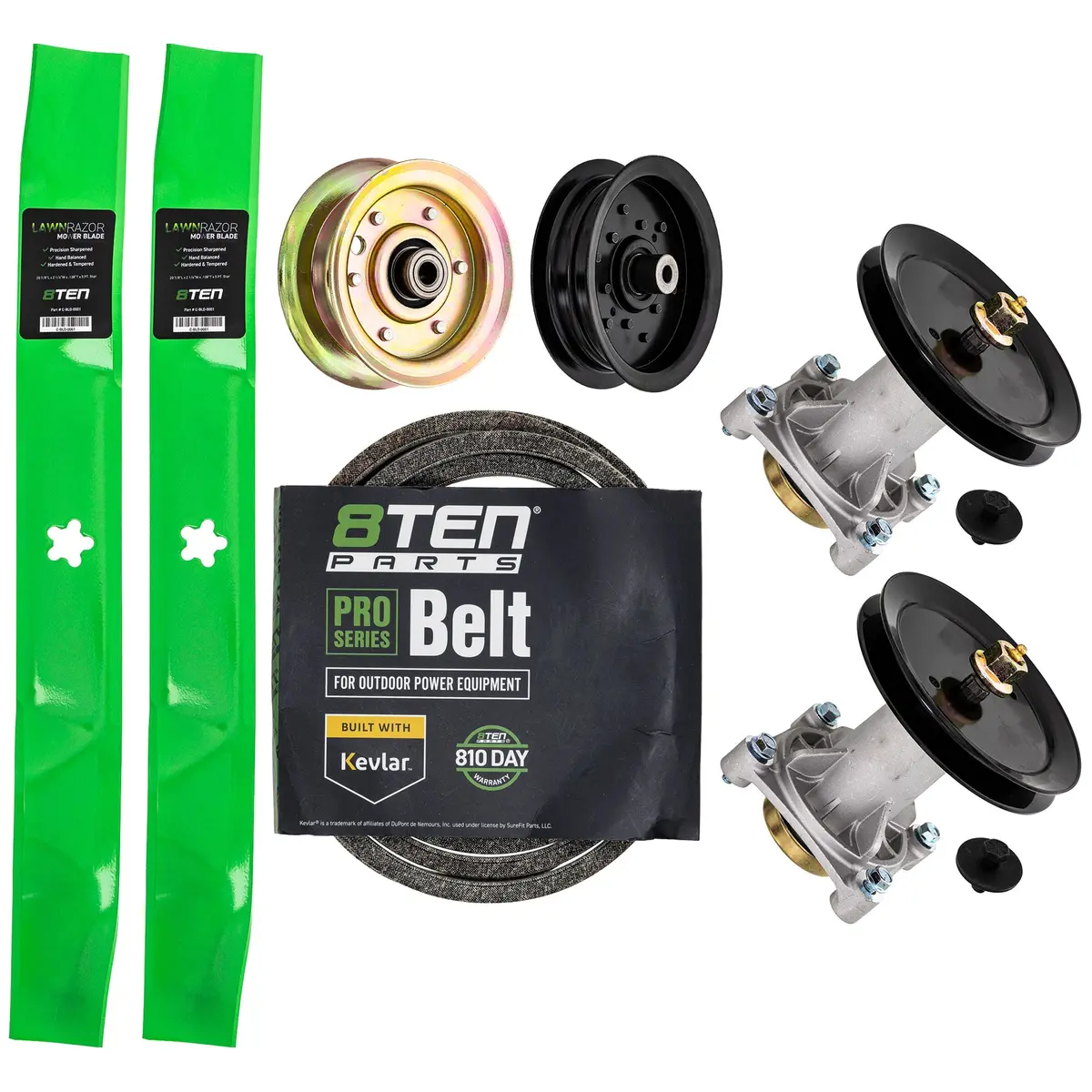 Blade Spindle Belt Idler Deck Kit For Poulan Pro Wizard Ayp Mk1009626 1