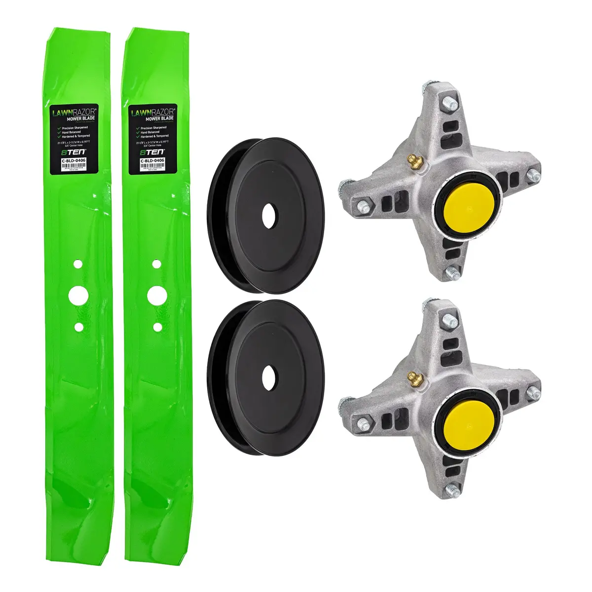 Blade Spindle Pulley Deck Kit For Cub Cadet White Outdoor Mk1009675 1