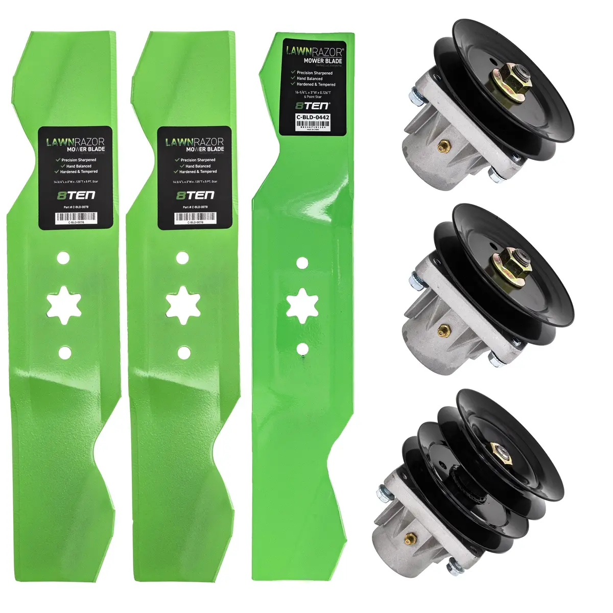 Blade Spindle Deck Kit For Mtd Lawn General Power Kraft Mk1009676 1