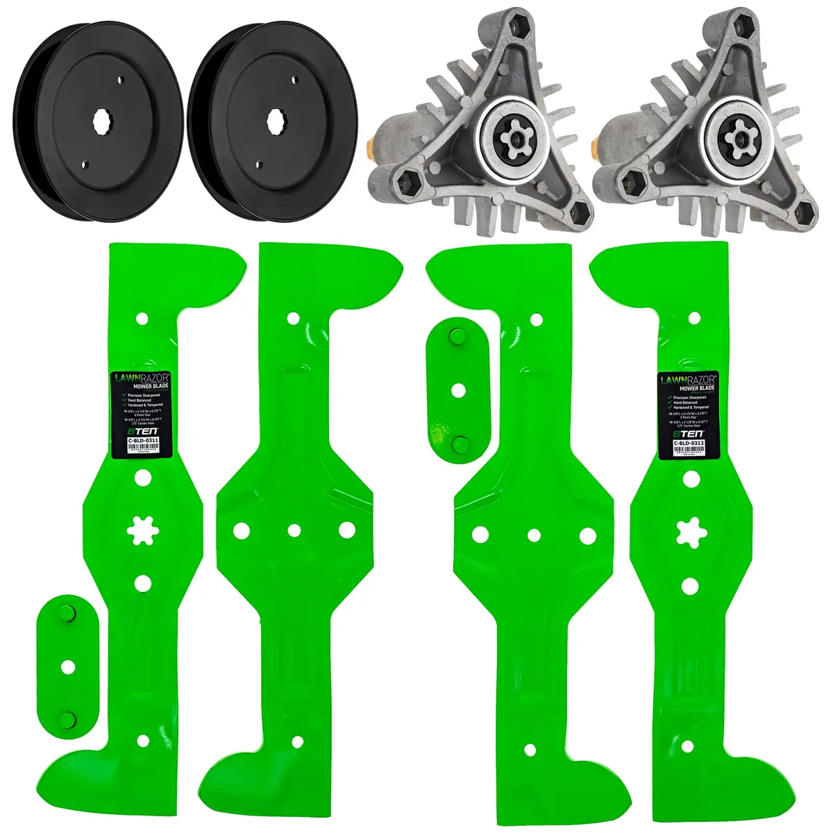 Blade Spindle Pulley Deck Kit For Jonsered Husqvarna Mk1009703 1