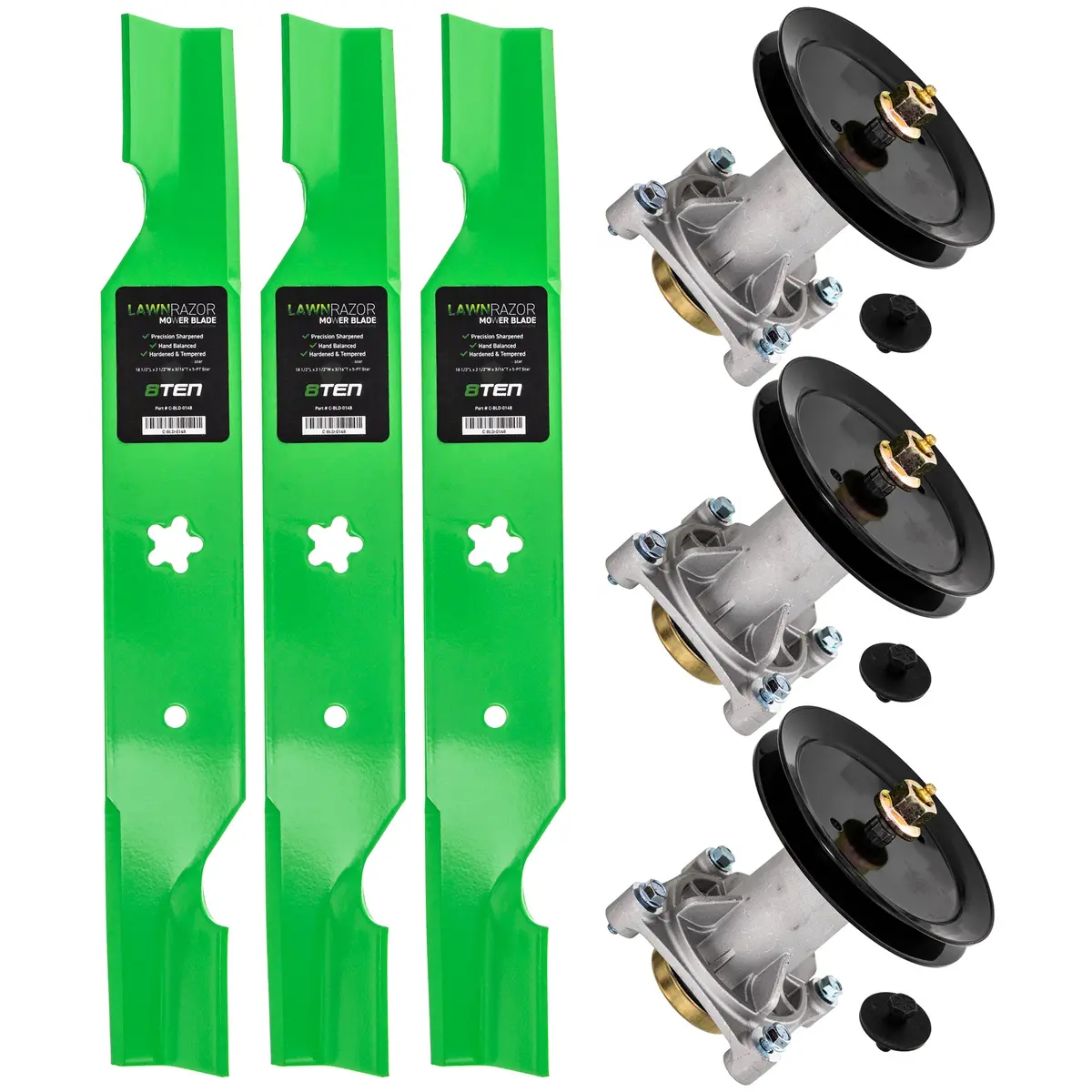 Blade Spindle Deck Kit For Husqvarna Poulan Pro Statesman Mk1009713 1