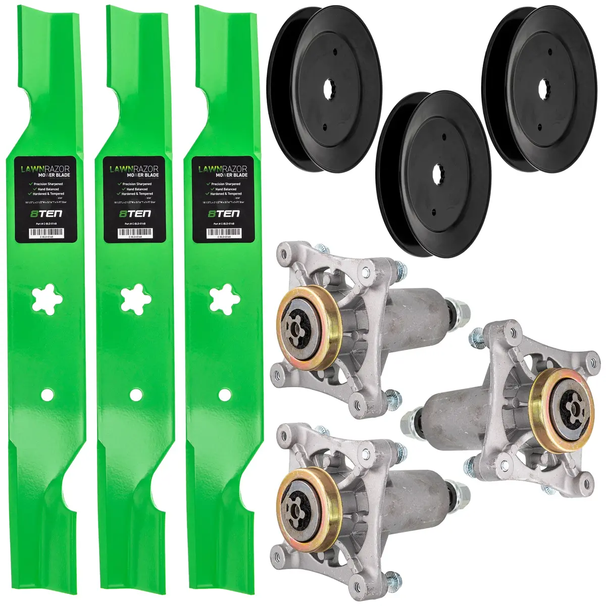 Blade Spindle Pulley Deck Kit For Husqvarna Mk1009714 1