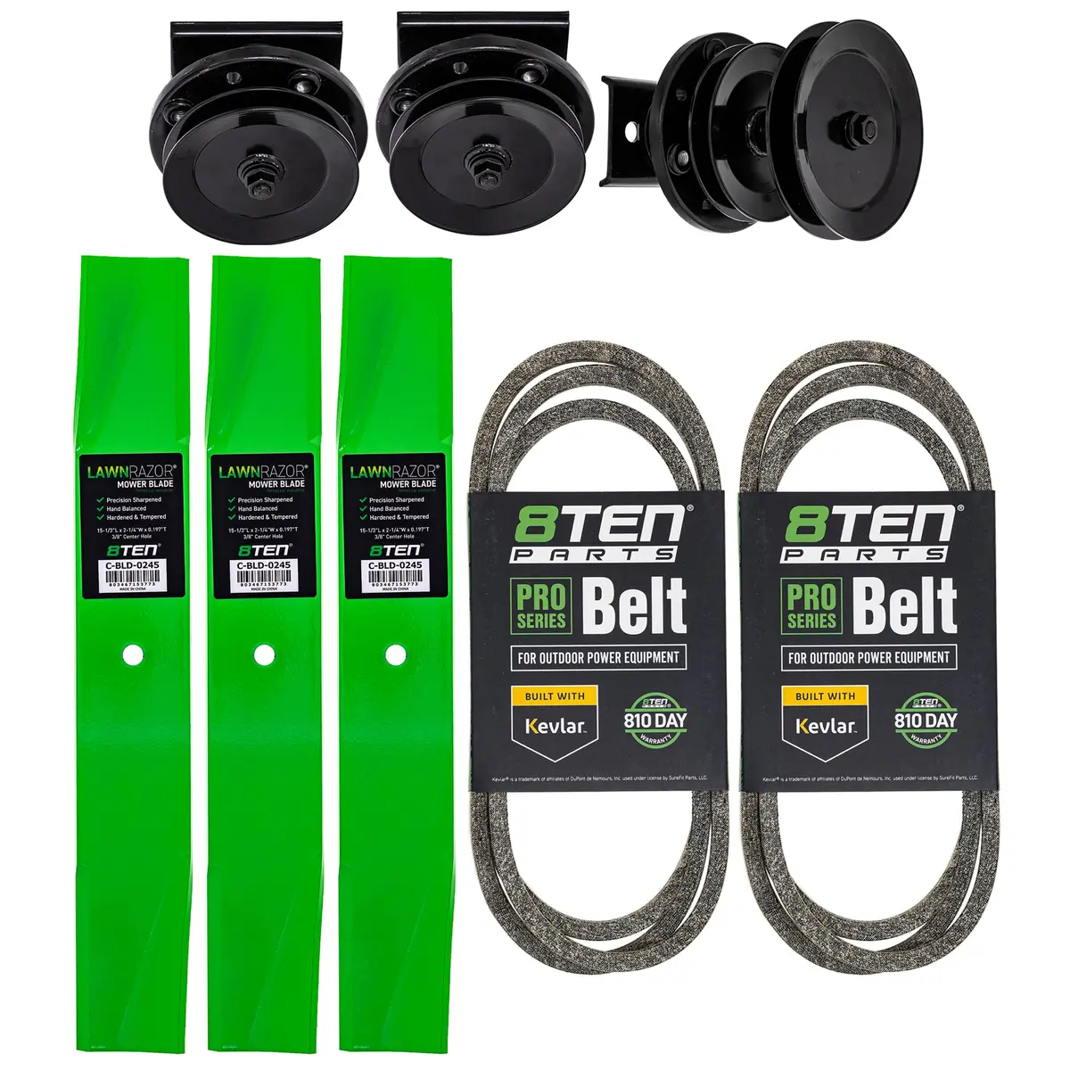 Blade Spindle Belt Deck Kit For Ayp Poulan Roper Mk1009720 1