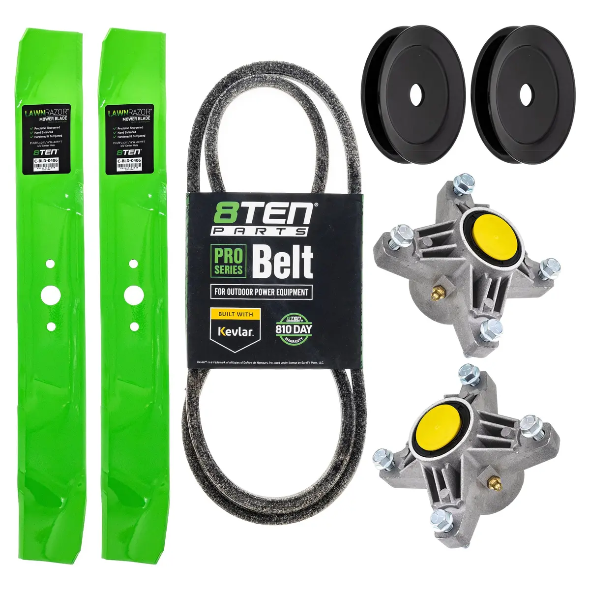 Blade Spindle Belt Pulley Deck Kit For White Outdoor Cub Cadet Mk1009756 1