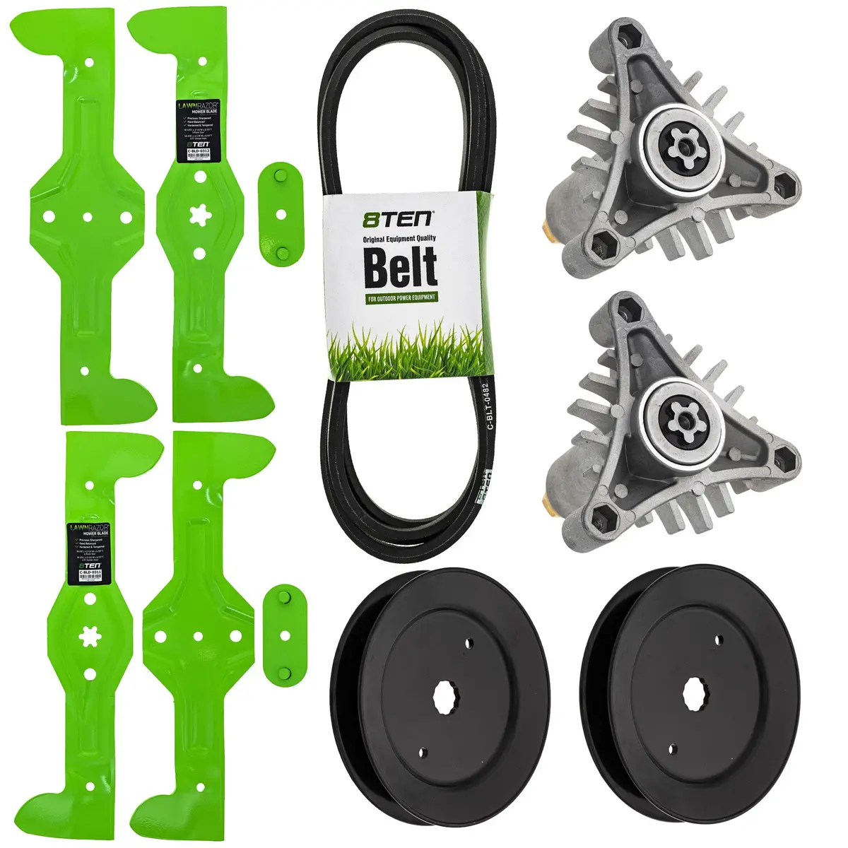 Blade Spindle Belt Pulley Deck Kit For Jonsered Husqvarna Mk1009784 1