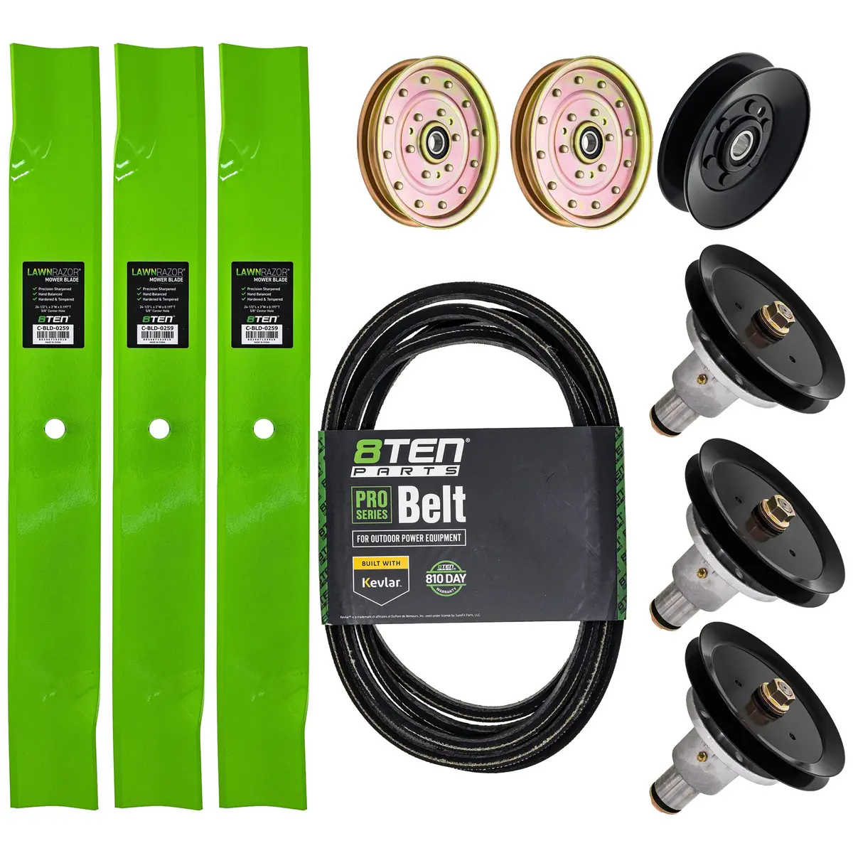 Blade Spindle Belt Idler Deck Kit For Exmark Mk1009804 1