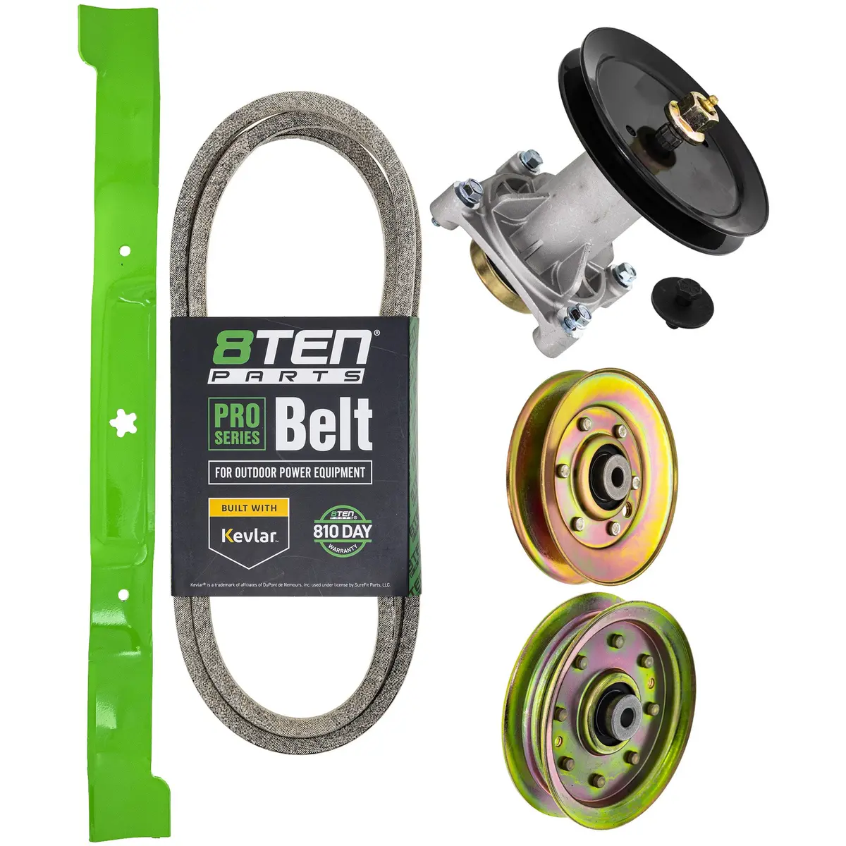 Blade Spindle Belt Idler Deck Kit For Husqvarna Jonsered Poulan Mk1009806 1