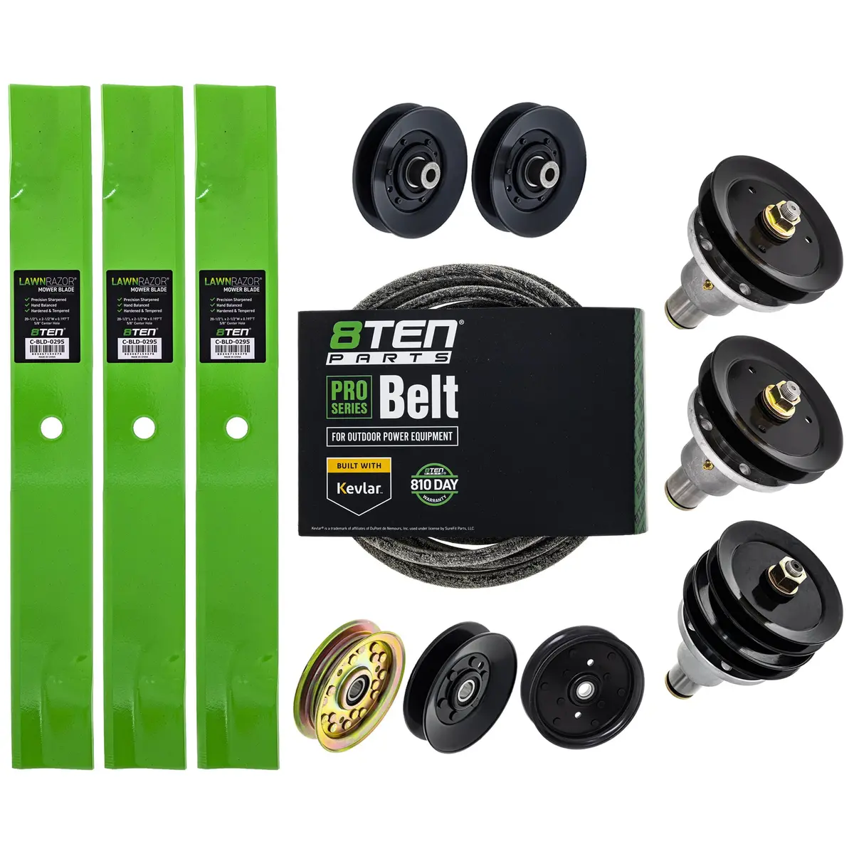 Blade Spindle Belt Idler Kit For Exmark Turf Tracer Fmd604 103-8075 60-Inch 1