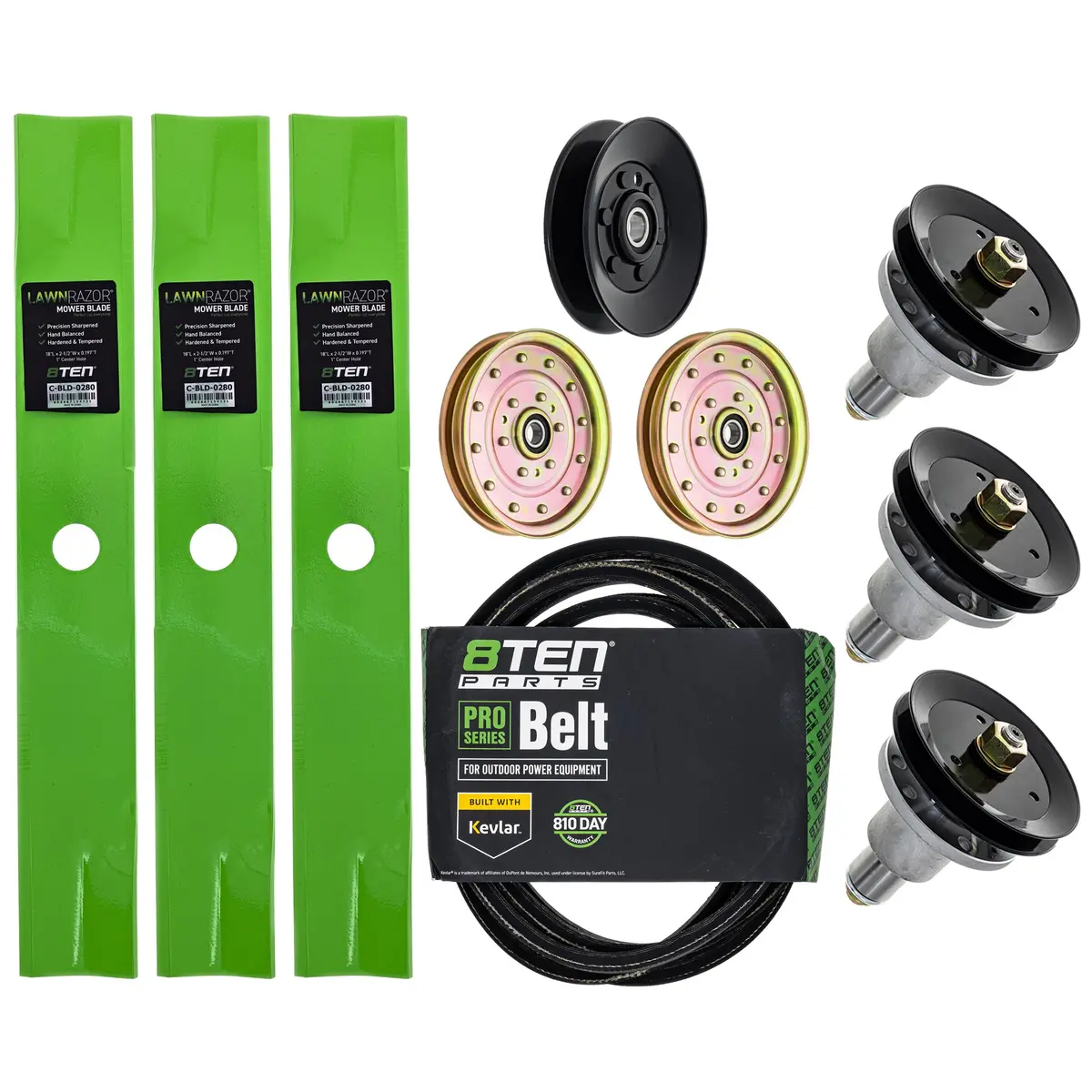 Blade Spindle Belt Idler Deck Kit For Exmark Mk1009813 1