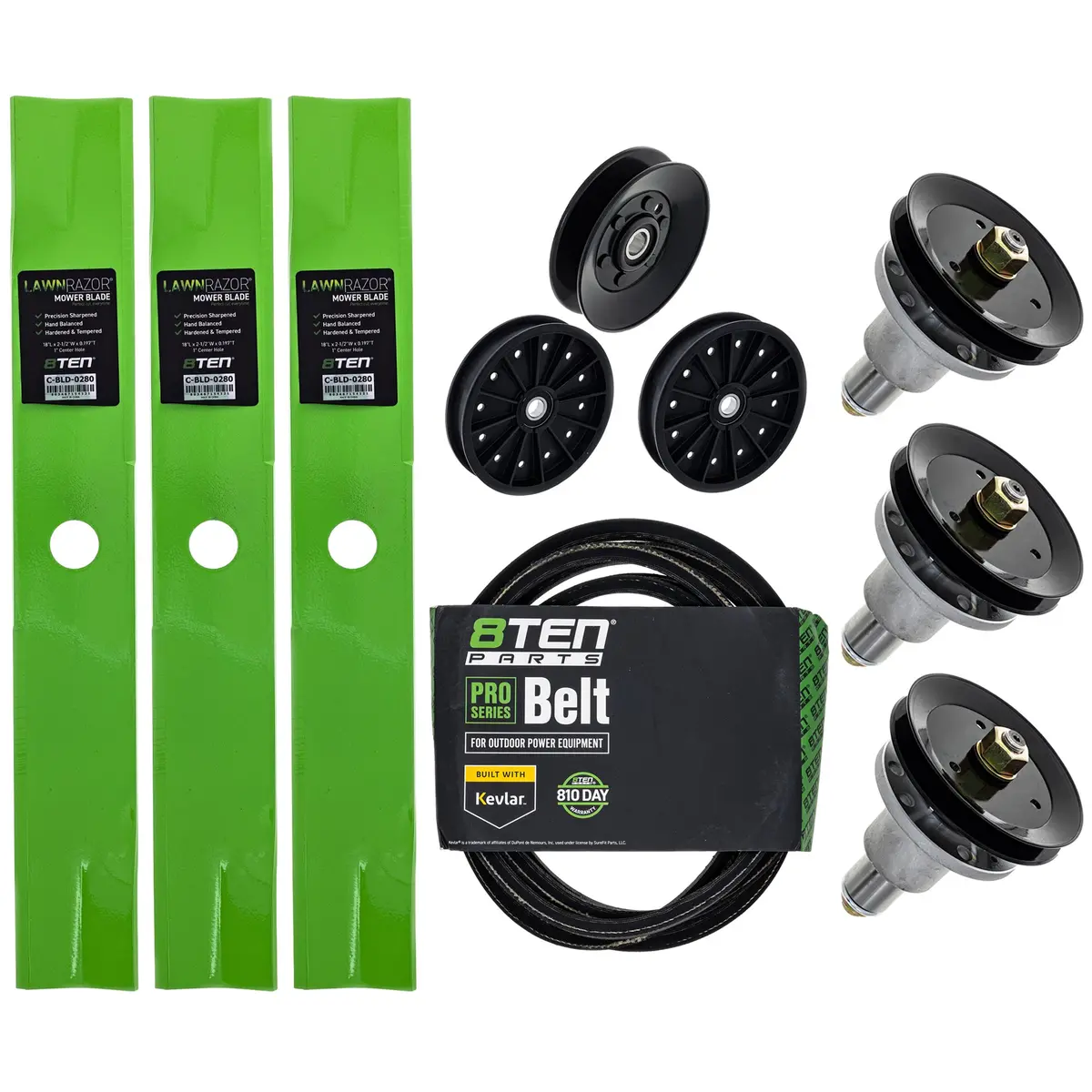 Blade Spindle Belt Idler Deck Kit For Exmark Mk1009814 1