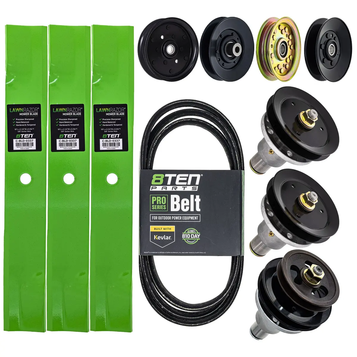 Blade Spindle Belt Idler Deck Kit For Exmark Mk1009821 1