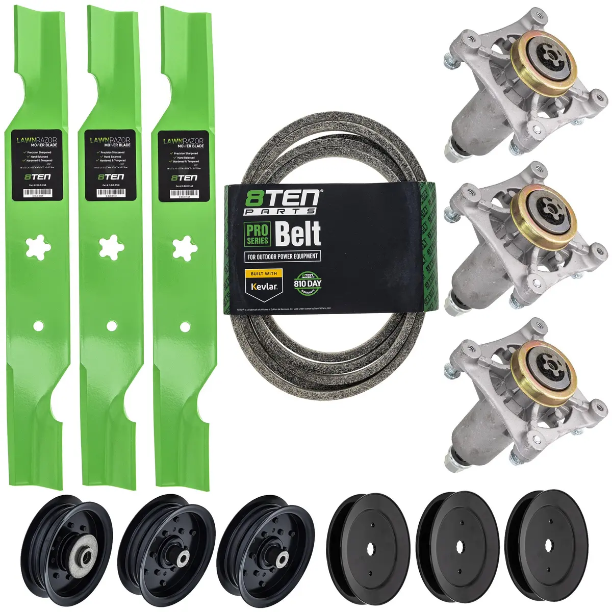 Blade Spindle Belt Pulley Idler Deck Kit For Ariens Mk1009874 1
