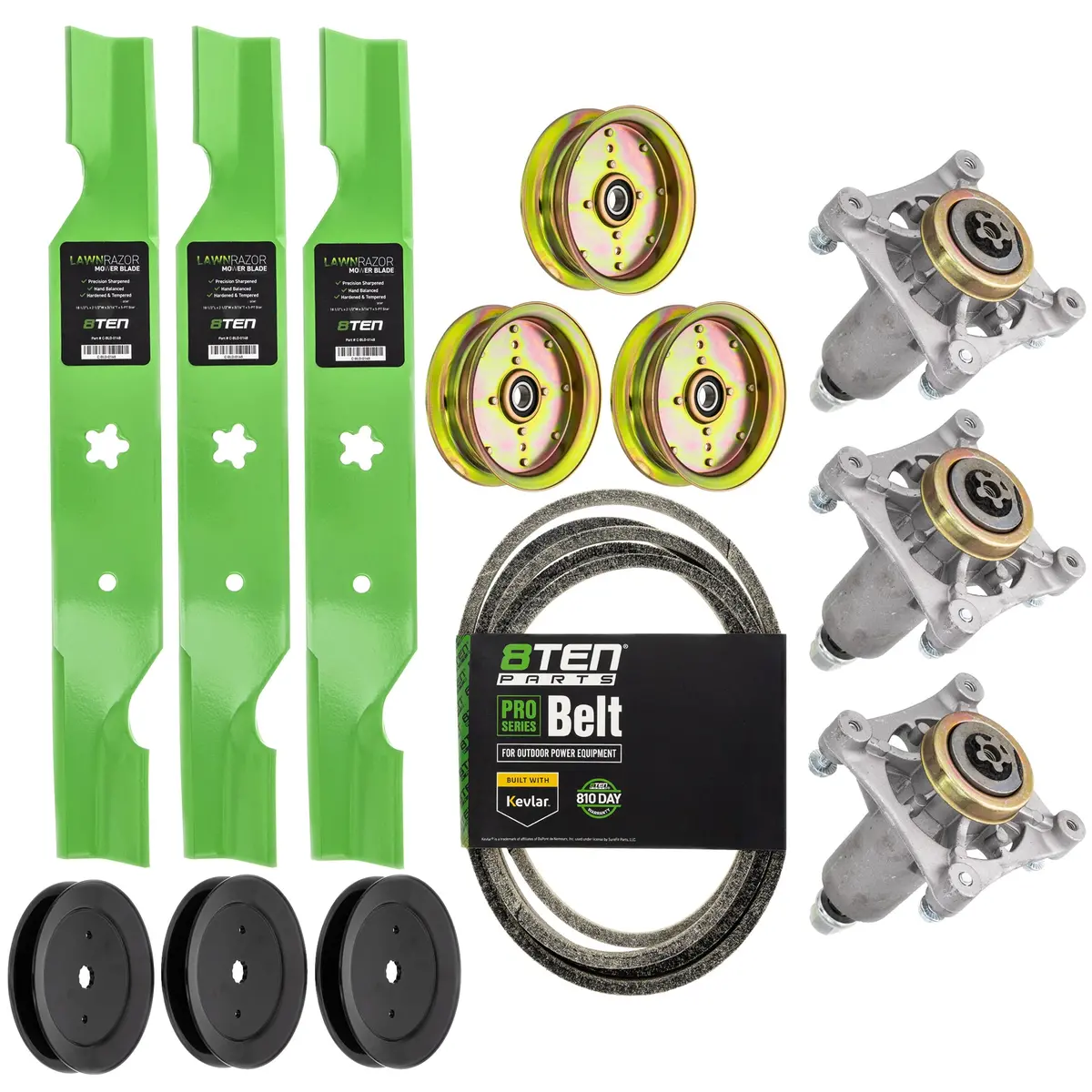 Blade Spindle Belt Pulley Idler Deck Kit For Husqvarna Mk1009875 1