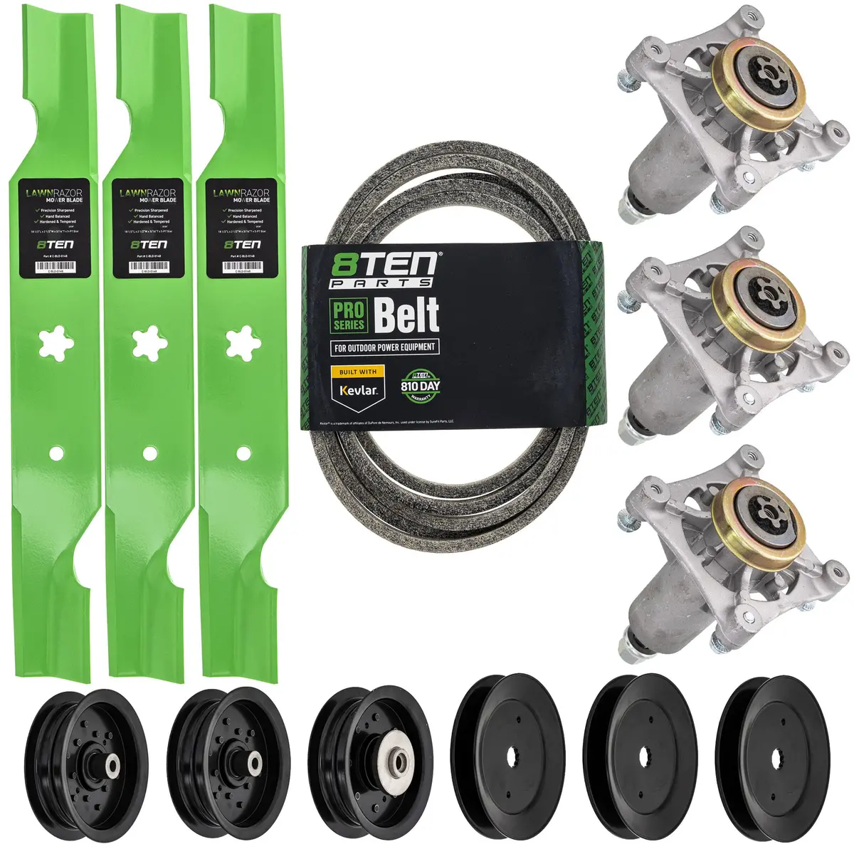Blade Spindle Belt Pulley Idler Deck Kit For Husqvarna Mk1009878 1