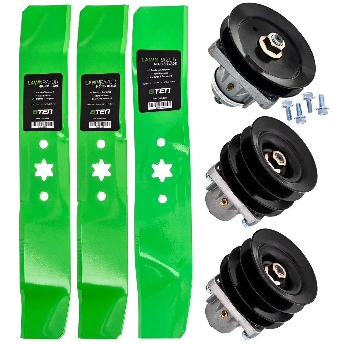 Blade Spindle Deck Kit For Huskee Ranch King Cub Cadet Mk1009891 1