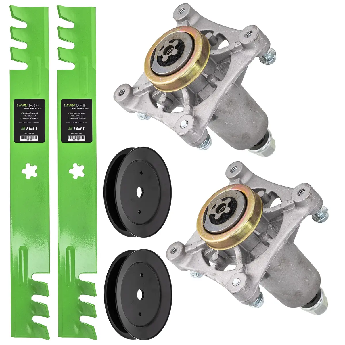 Blade Spindle Pulley Deck Kit For Poulan Poulan Pro Ariens Mk1009912 1
