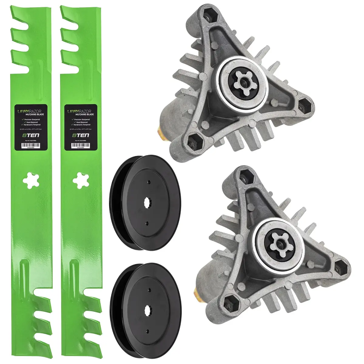 Blade Spindle Pulley Deck Kit For Ayp Poulan Pro Poulan Mk1009914 1