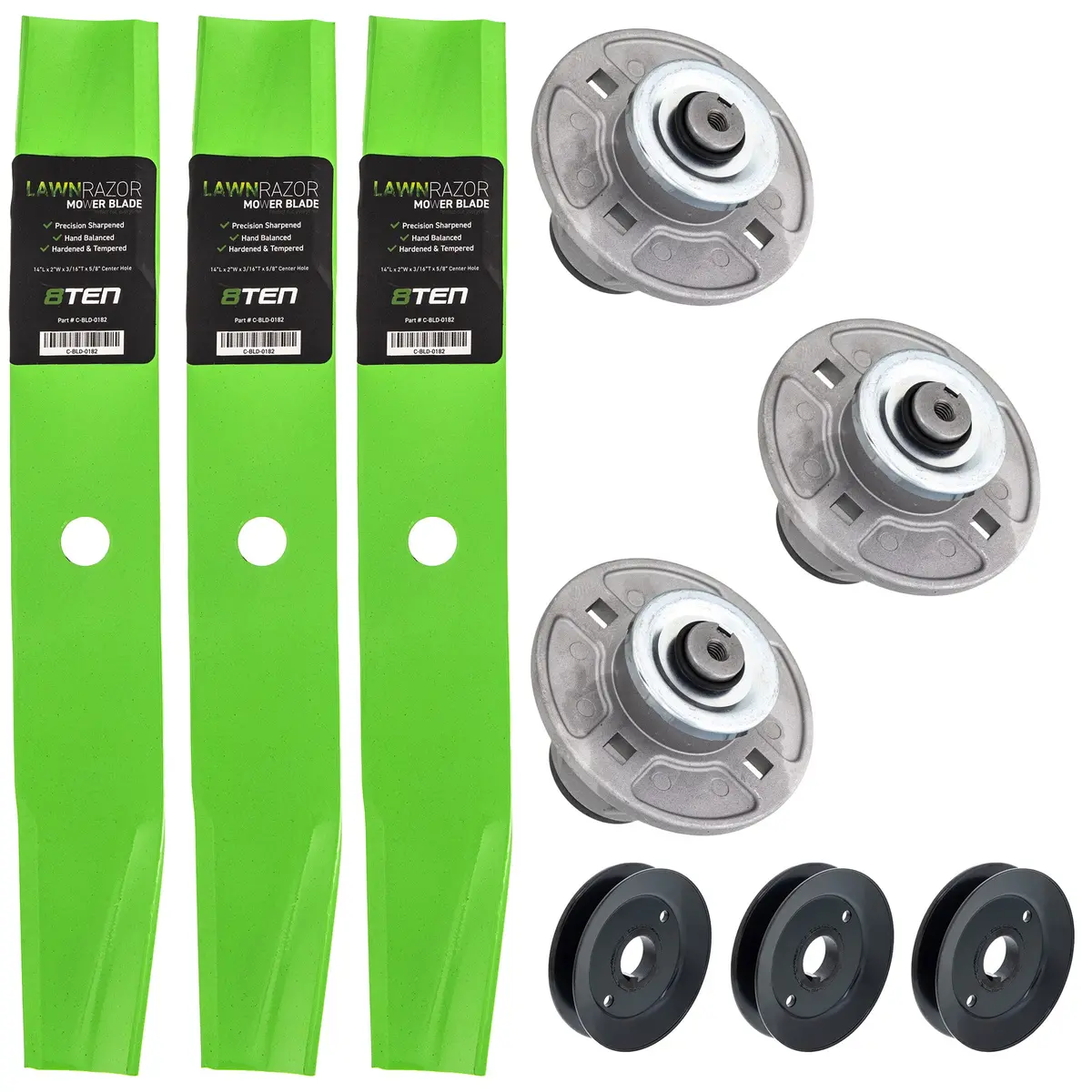 Blade Spindle Pulley Deck Kit For Gravely Ariens Mk1009975 1