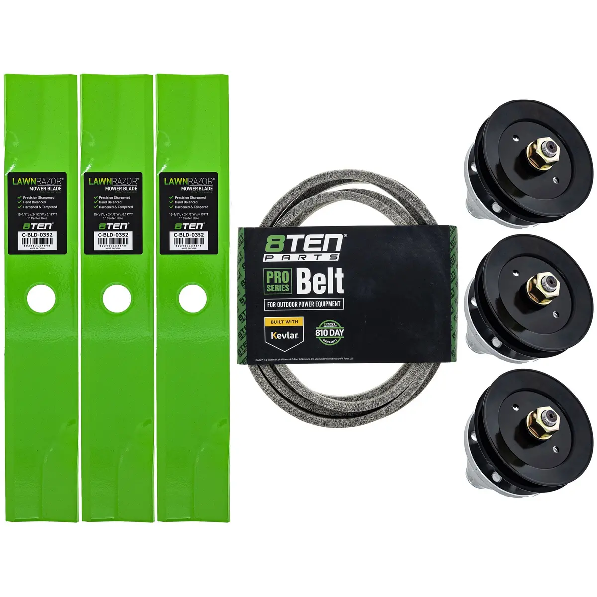 Blade Spindle Belt Deck Kit For Exmark Mk1010004 1
