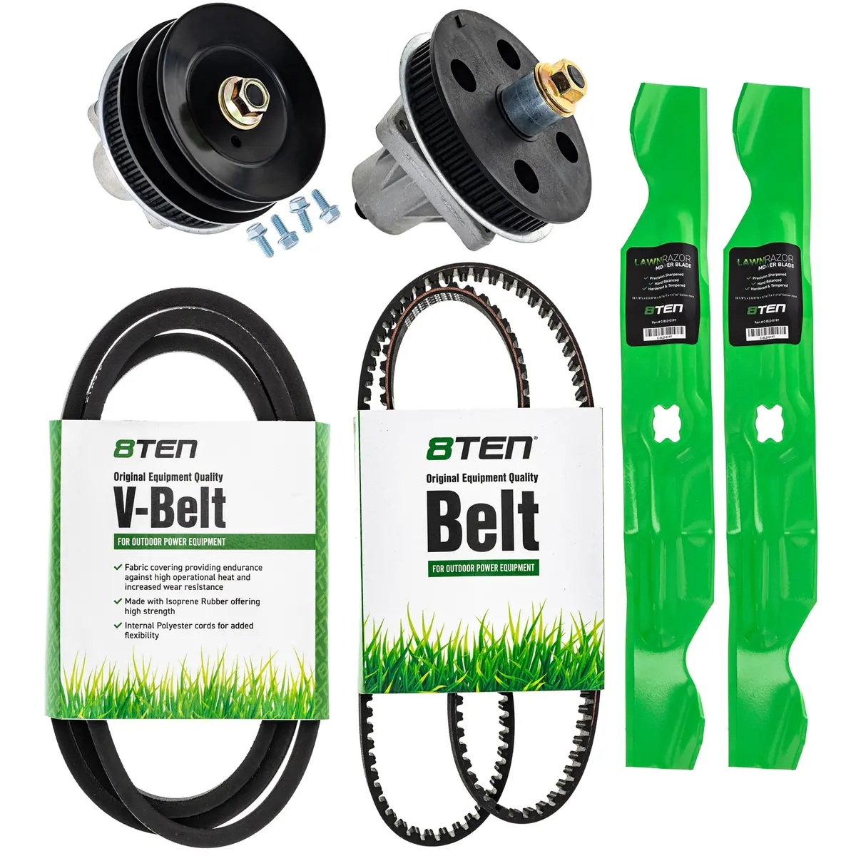 Blade Spindle Belt Deck Kit For Cub Cadet Mtd Troy-Bilt Mk1010008 1