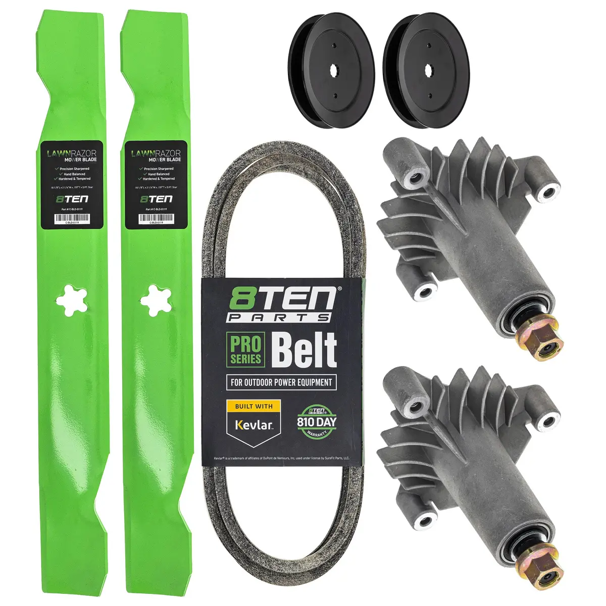 Blade Spindle Belt Pulley Deck Kit For Winston Pro Mk1010013 1
