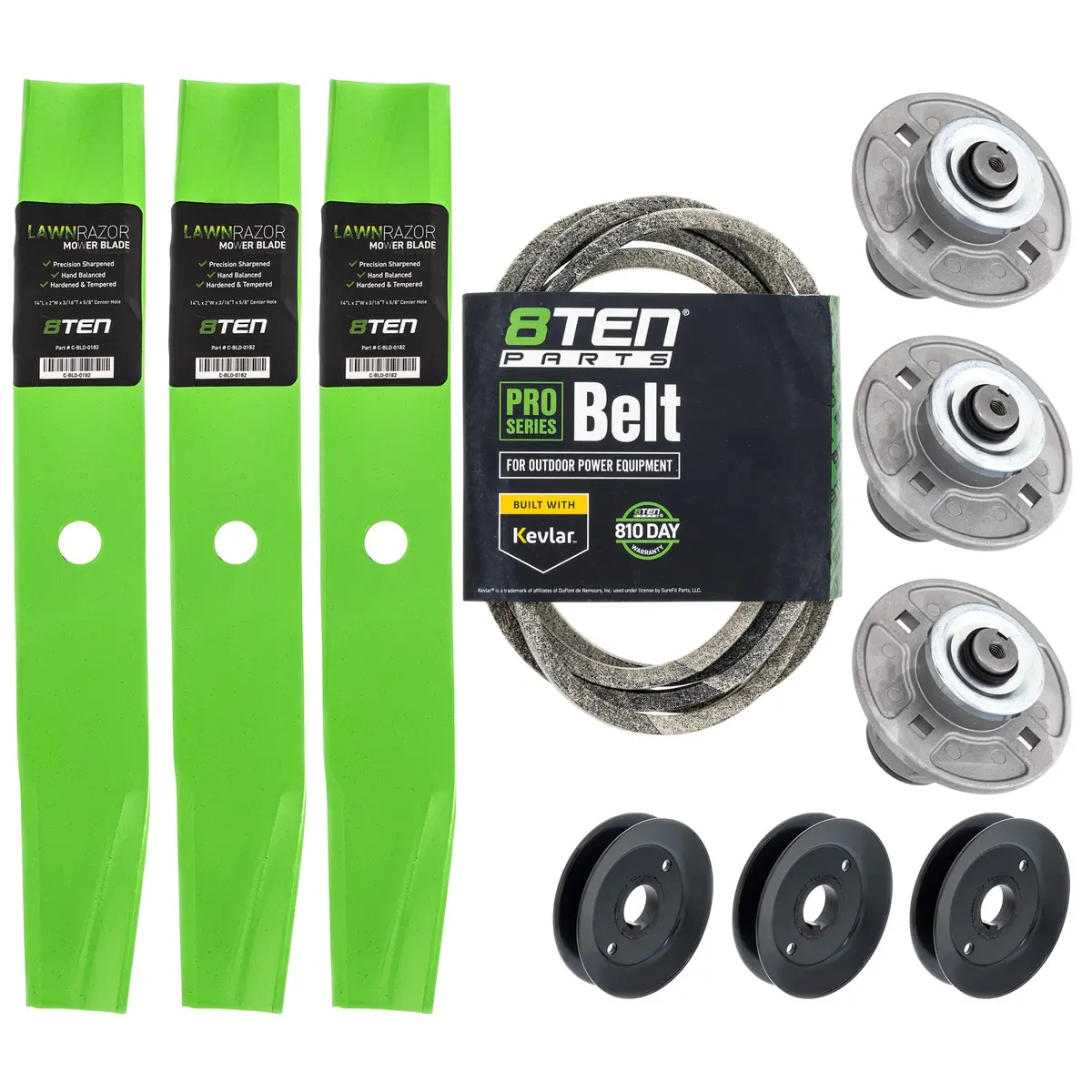 Blade Spindle Belt Pulley Deck Kit For Gravely Ariens Mk1010083 1